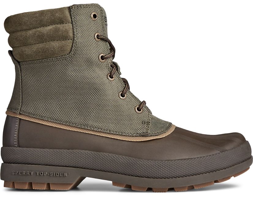 Sperry Cold Bay Nylon Duck Boots - Men's Duck Boots - Olive [OP8542069] Sperry Ireland